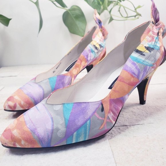 STUART WEITZMAN Pump Heels Floral Platform 7 shoes luxury spring - Picture 12 of 16